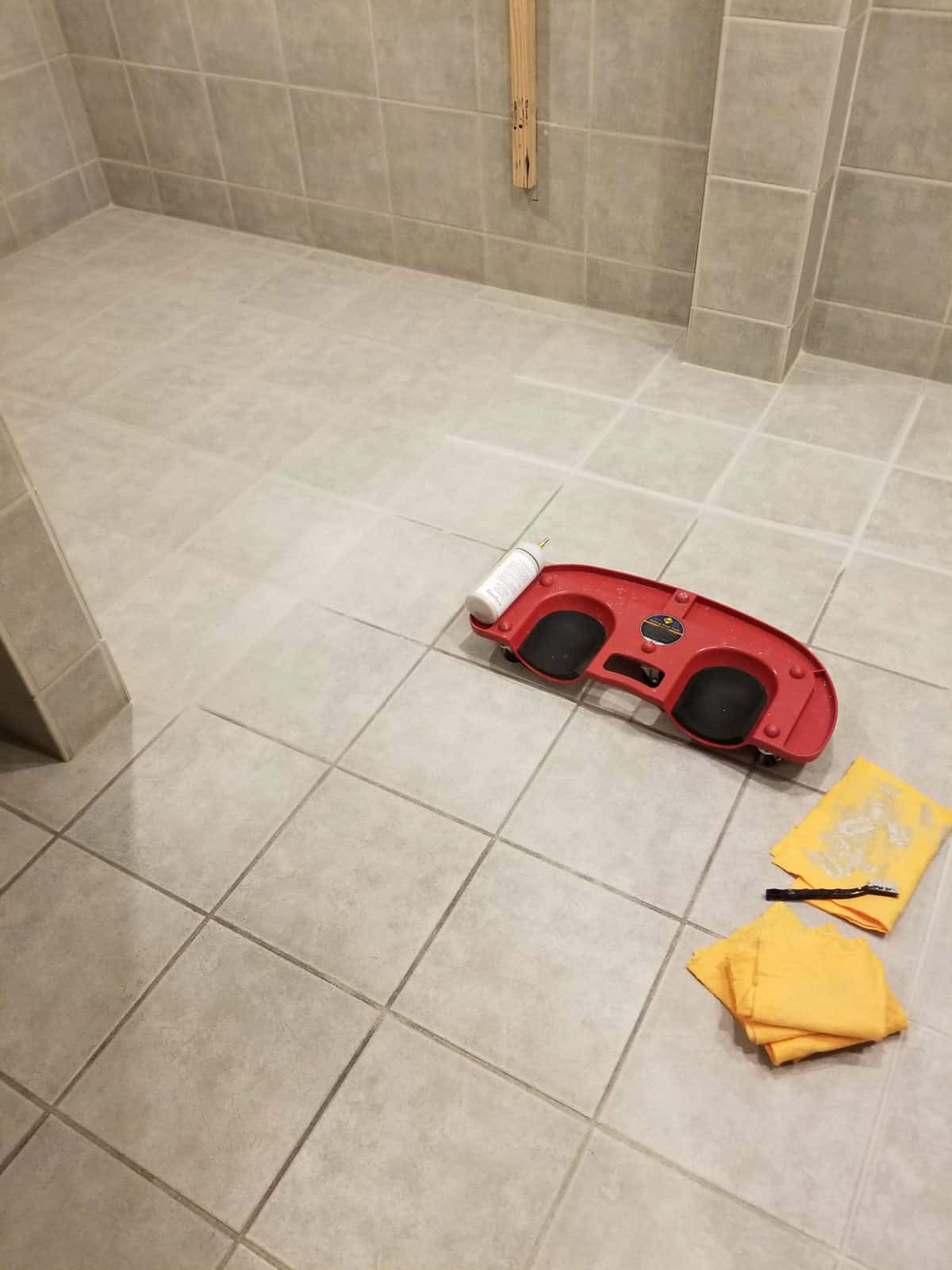 Clean carpet in home interior
